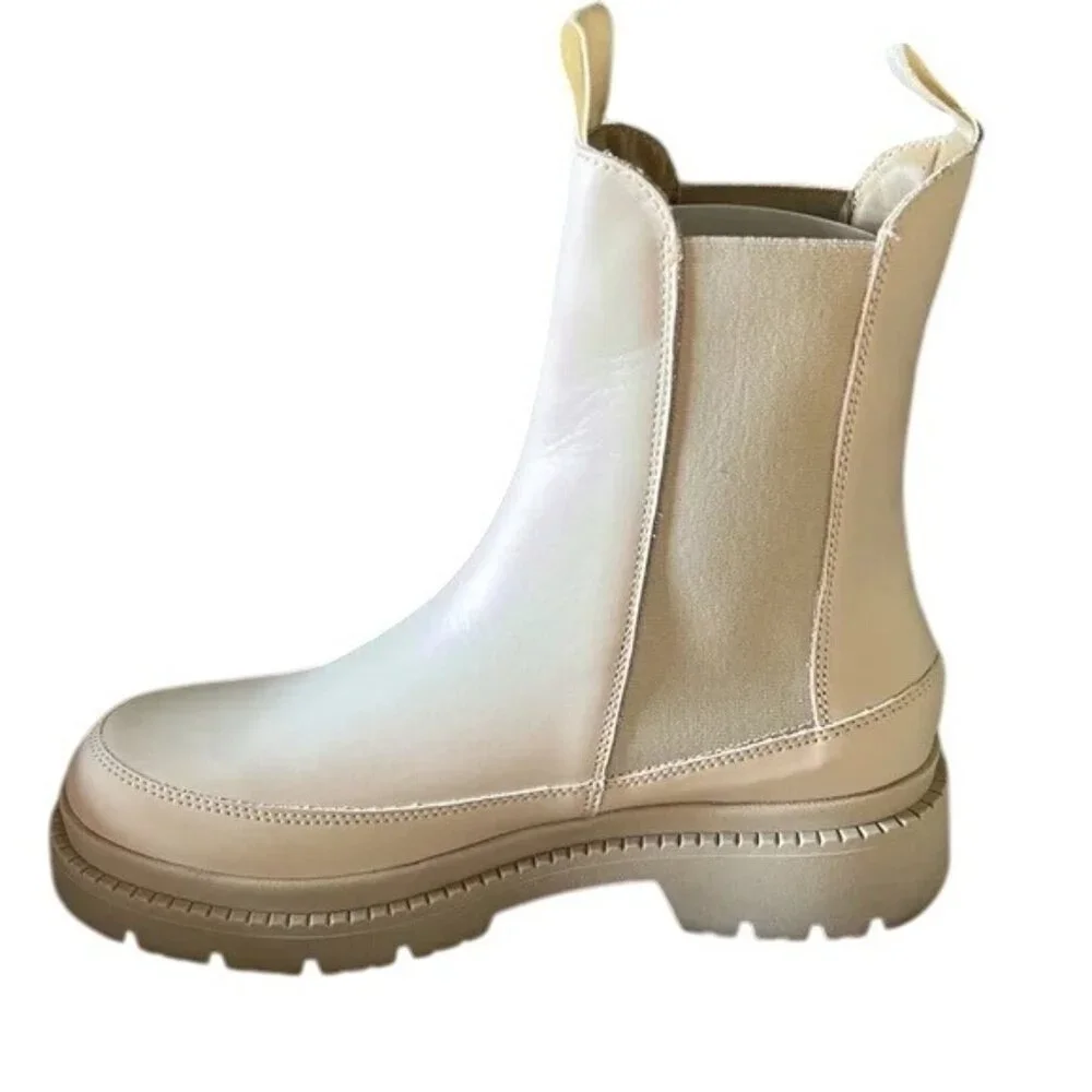 Calia By‎ Carrie Underwood Women's Off-White Peyton Chelsea Boots Size 6.5